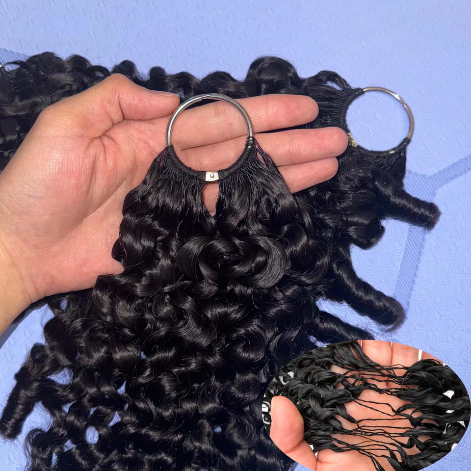 Invisible Tape In Extensions Real Hair - Extensions de cheveux humains bouclés birmans