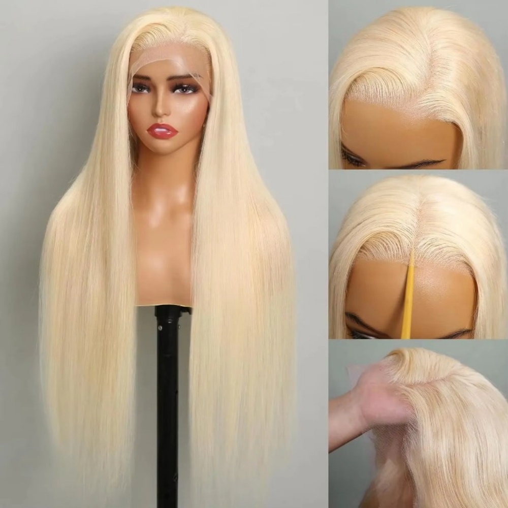 Hd Lace Frontal Wig Human Hair Pre Plucked - Perruque Lace Frontal Wig naturelle lisse