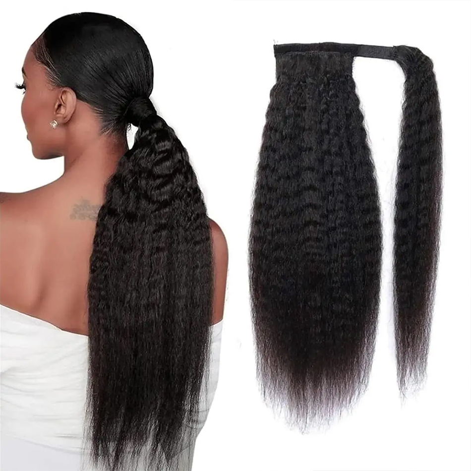 Seamless Clip In Hair Extensions Human Hair - 100g crépus droites cheveux humains enrouler