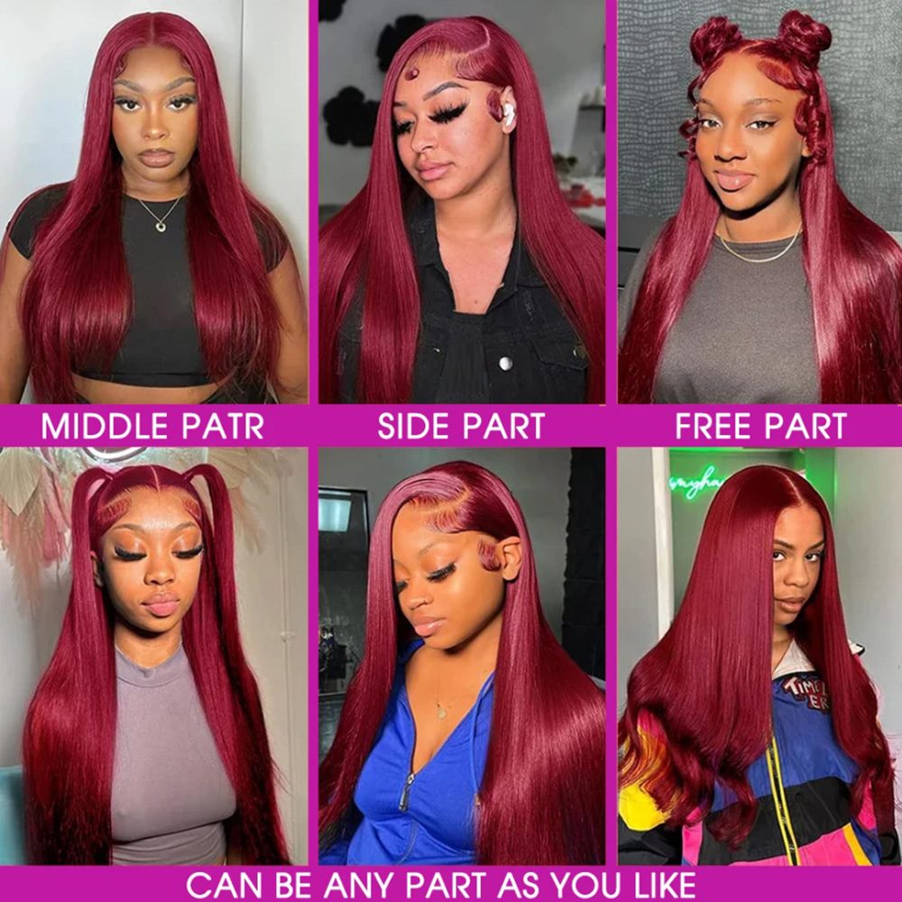 Perruque Lace Frontale 99J Bou - Human Hair Wigs avis et prix