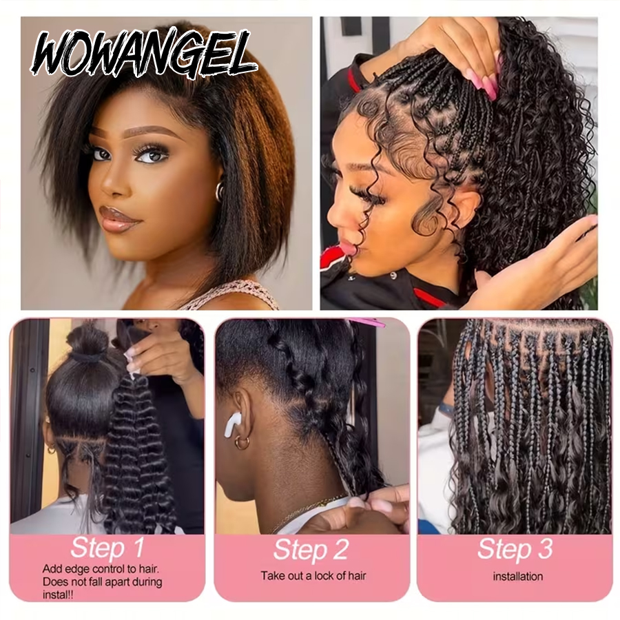 Boho tresses cheveux humains e - Water Wave Bulk Human Hair For Braiding avis et prix