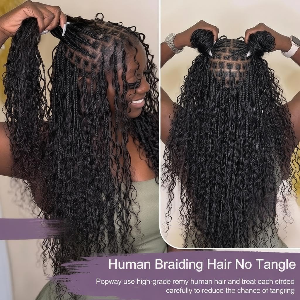 Cheveux humains pour tresses b - Water Wave Bulk Human Hair For Braiding avis et prix