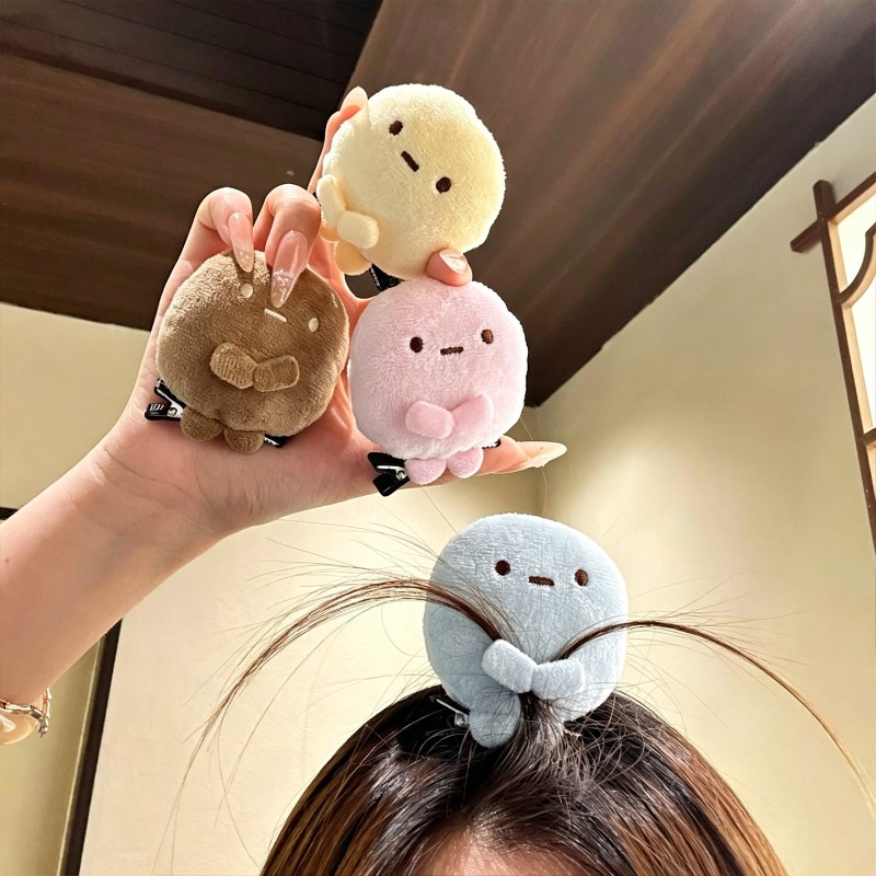4 pinces à cheveux en peluche  - Hair Clips avis et prix