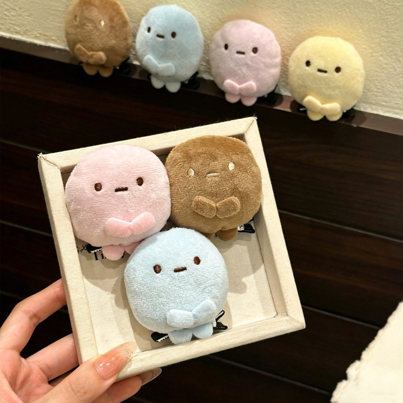 4 pinces à cheveux en peluche  - Hair Clips avis et prix