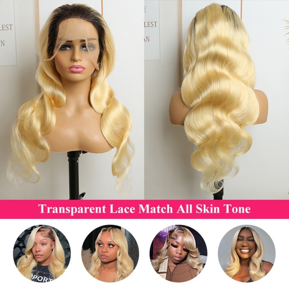 Perruques de cheveux humains o - 613 Blonde Body Wave Lace Front Wig avis et prix