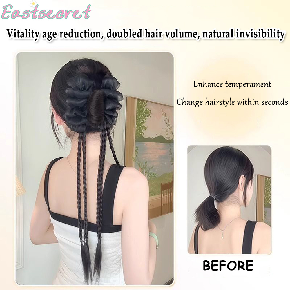 Pince à cheveux noire avec nœu - Claw Clip Messy Bun Hair Piece avis et prix