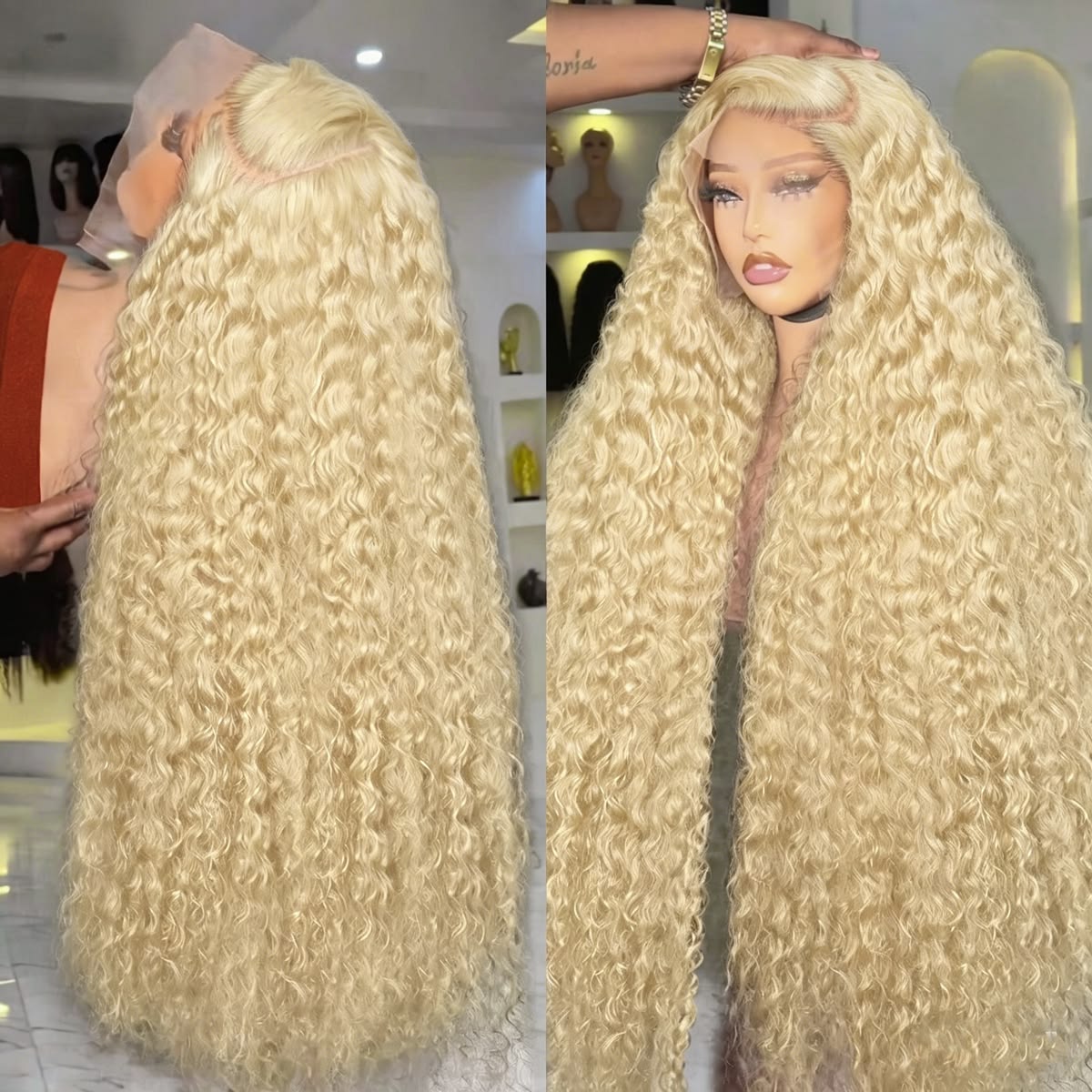 Perruque frontale Deep Wave 61 - Lace Front Wigs avis et prix