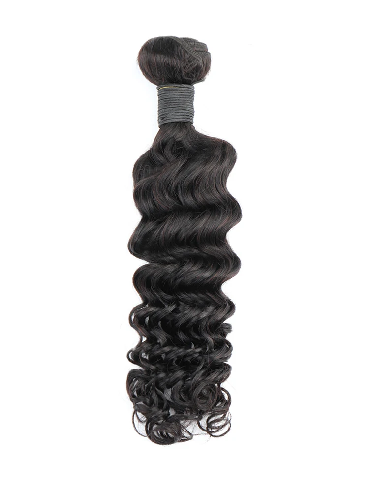 Mèches Brésiliennes Naturelles - Deep Wave 3 Bundles With Closure avis et prix