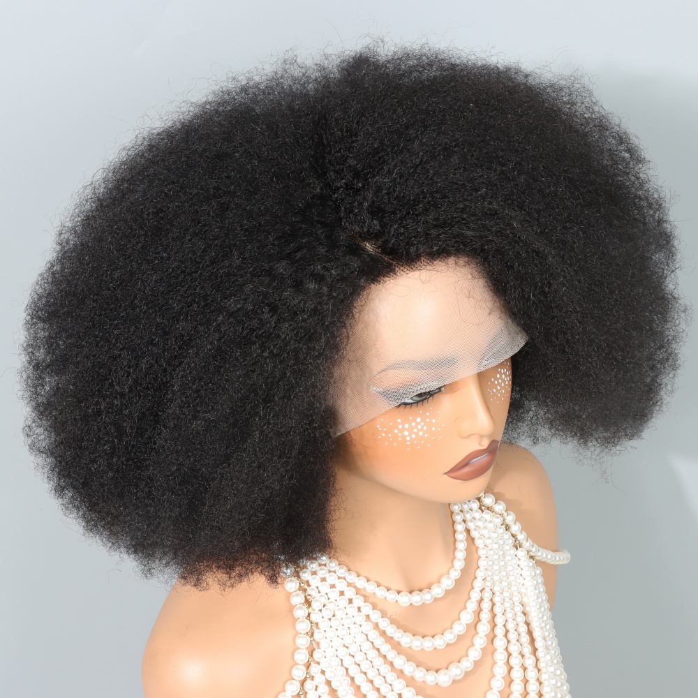 Perruques Afro de 14 pouces po - Glueless Wear And Go Human Hair Wig avis et prix